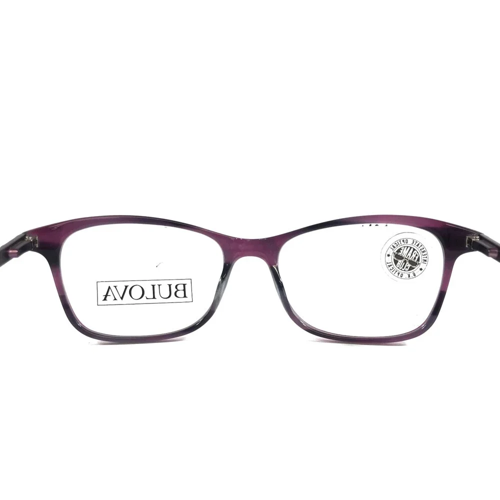 Bulova Eyeglasses Frames MALI PLUM Purple Gray Cat Eye Full Rim 51-16-140